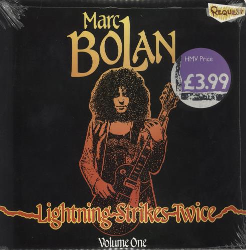 Marc Bolan Lightning Strikes Twice Volume One - Red Vinyl - Sealed 10" vinyl single (10 inch record) UK MAB10LI730966