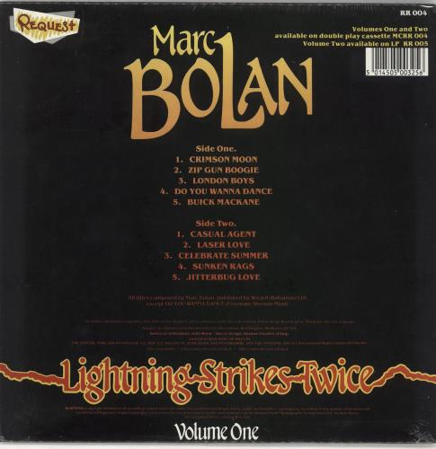 Marc Bolan Lightning Strikes Twice Volume One - Red Vinyl - Sealed 10" vinyl single (10 inch record) UK MAB10LI730966