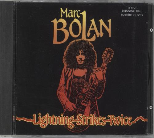 Marc Bolan Lightning Strikes Twice CD album (CDLP) UK MABCDLI732870