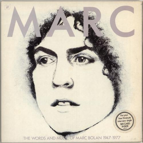 Marc Bolan Marc - The Words And Music + Card 2-LP vinyl record set (Double LP Album) UK MAB2LMA714014