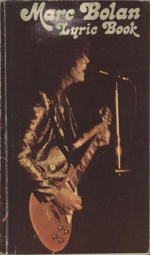Marc Bolan Marc Bolan Lyric Book book UK MABBKMA730869