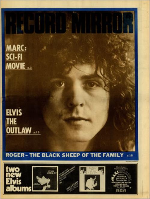 Marc Bolan Record Mirror media press pack UK MABPPRE498019