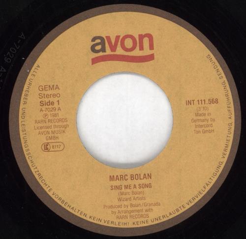 Marc Bolan Sing Me A Song + PR 7" vinyl single (7 inch record / 45) German MAB07SI601640