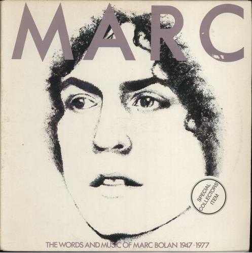 Marc Bolan The Words And Music Of Marc Bolan 1947-1977 - EX 2-LP vinyl record set (Double LP Album) Belgian MAB2LTH776948