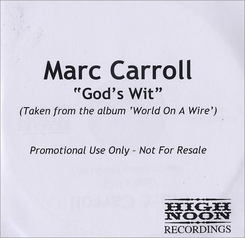 Marc Carroll God's Wit CD-R acetate UK MD6CRGO472743