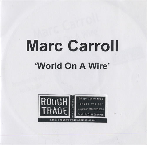 Marc Carroll World On A Wire CD-R acetate UK MD6CRWO473253