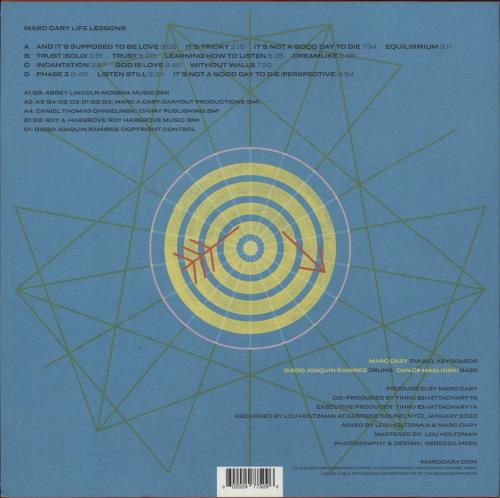 Marc Cary Life Lessons - Yellow 180gm Vinyl vinyl LP album (LP record) UK 9D6LPLI869520