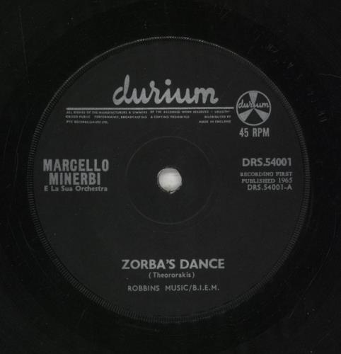 Marcello Minerbi Zorba's Dance 7" vinyl single (7 inch record / 45) UK 3MM07ZO668761