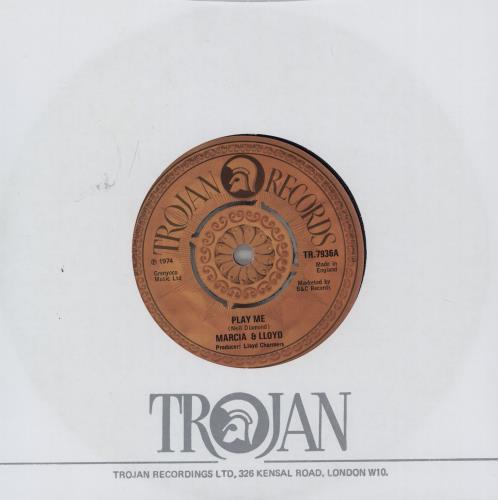 Marcia & Lloyd Play Me 7" vinyl single (7 inch record / 45) UK 1G107PL755827
