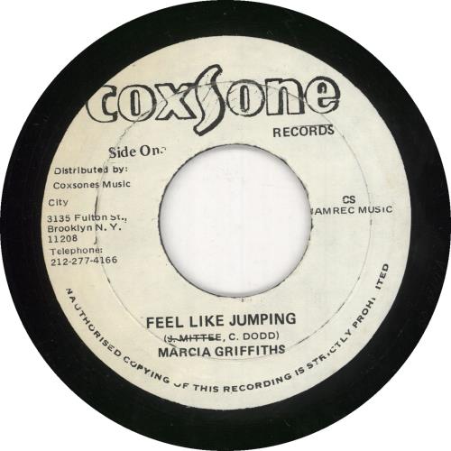 Marcia Griffiths Feel Like Jumping 7" vinyl single (7 inch record / 45) US MQG07FE687789