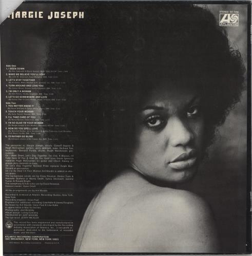 Margie Joseph Margie Joseph vinyl LP album (LP record) US M3JLPMA825939