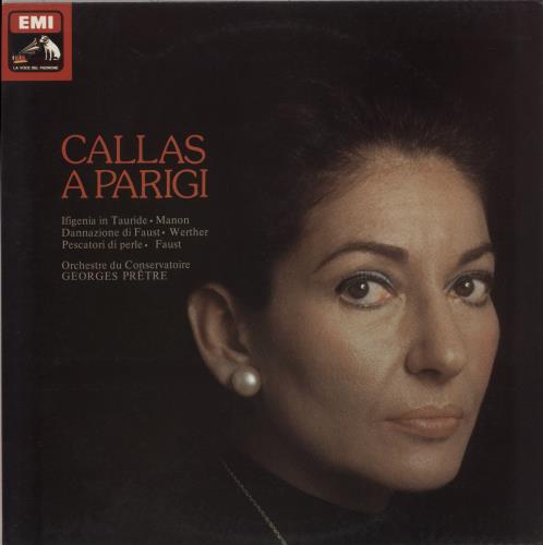 Maria Callas Callas A Parigi vinyl LP album (LP record) Italian M44LPCA880164