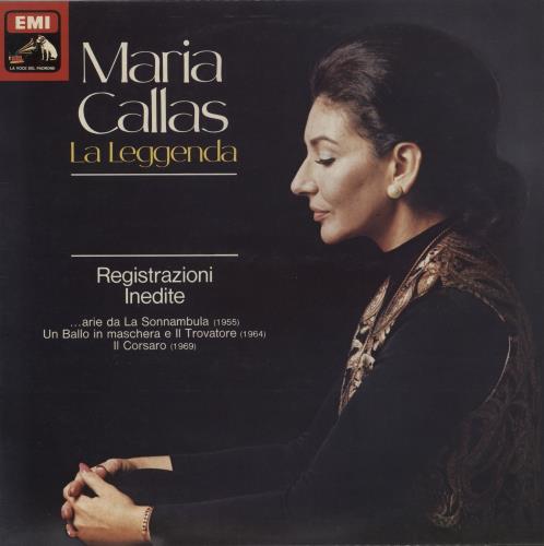 Maria Callas La Leggenda vinyl LP album (LP record) Italian M44LPLA880165