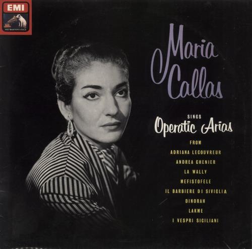 Maria Callas Operatic Arias vinyl LP album (LP record) UK M44LPOP843565