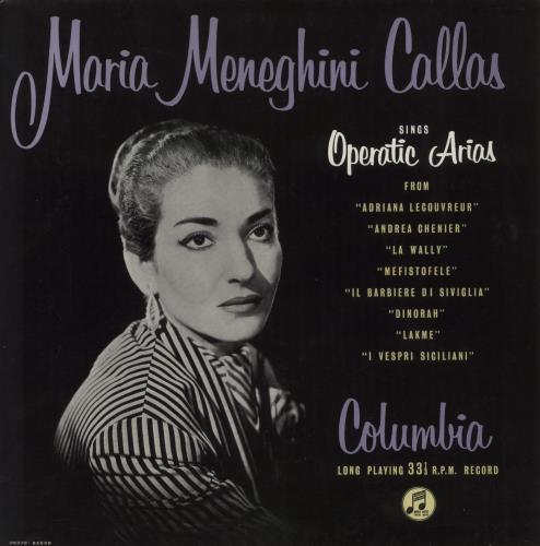 Maria Callas Sings Operatic Arias vinyl LP album (LP record) UK M44LPSI862013
