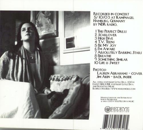 Maria McKee Live In Hamburg CD album (CDLP) UK MCKCDLI302472