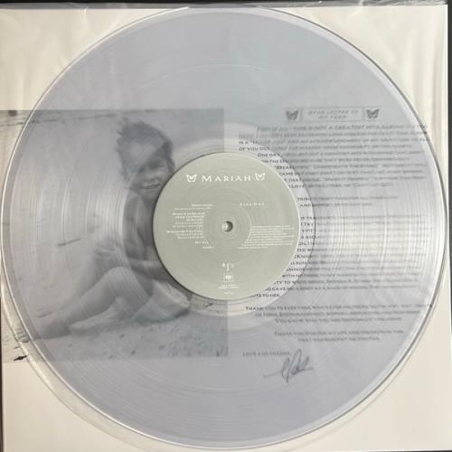 Mariah Carey #1's - Clear Vinyl + Print 2-LP vinyl record set (Double LP Album) Japanese CRY2LSC811688
