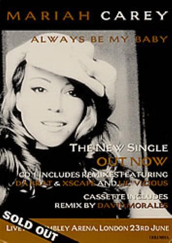 Mariah Carey Always Be My Baby display UK CRYDIAL250301