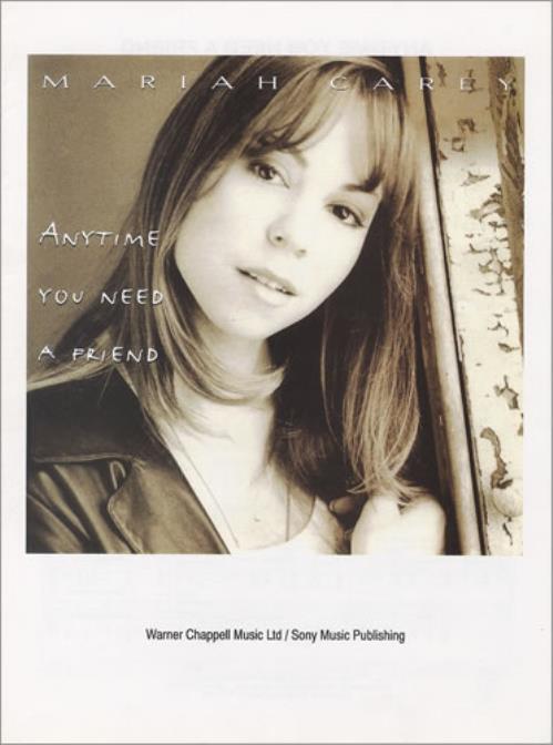 Mariah Carey Anytime You Need A Friend sheet music UK CRYSMAN174555