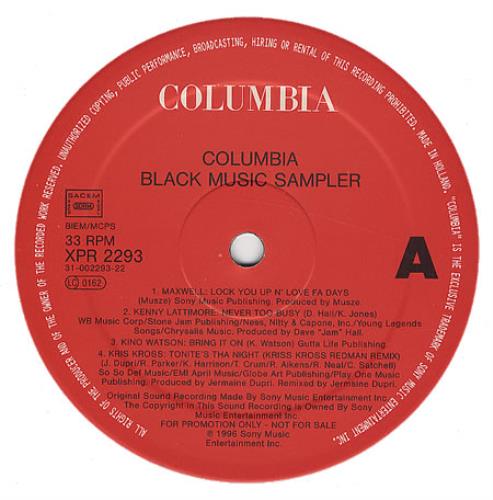 Mariah Carey Black Music Sampler 12" vinyl single (12 inch record / Maxi-single) UK CRY12BL64532