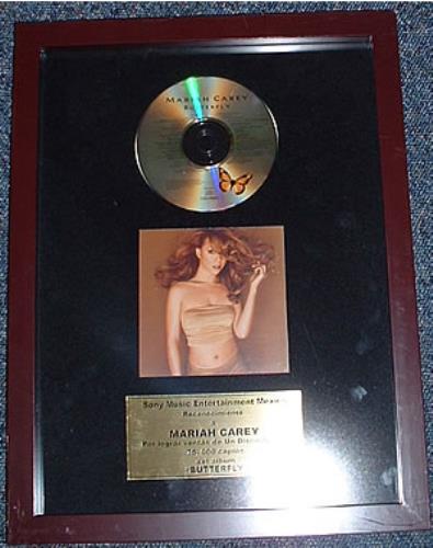 Mariah Carey Butterfly award disc Mexican CRYAWBU272552