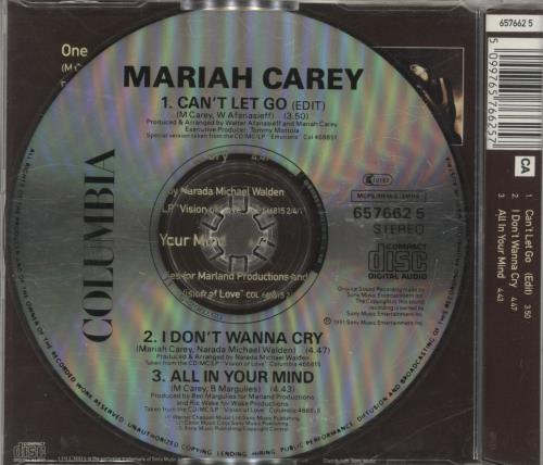 Mariah Carey Can't Let Go CD single (CD5 / 5") UK CRYC5CA60524