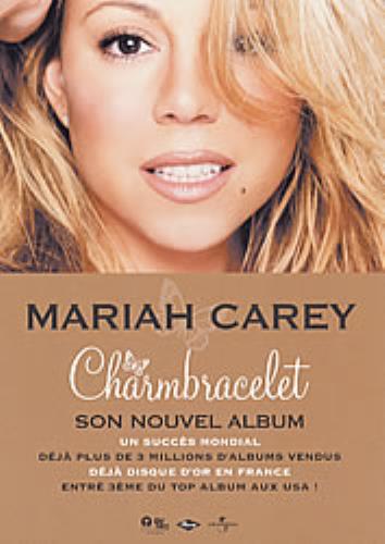 Mariah Carey Charmbracelet Son Nouvel Album handbill French CRYHBCH241345