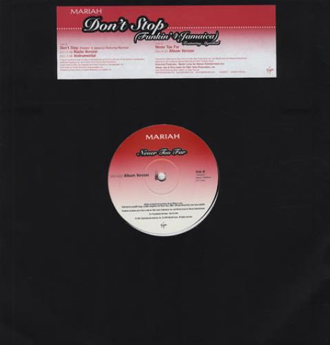Mariah Carey Don't Stop (Funkin' 4 Jamaica) 12" vinyl single (12 inch record / Maxi-single) UK CRY12DO199739