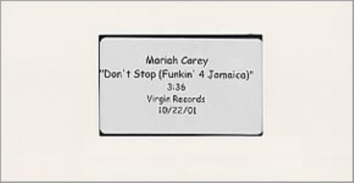 Mariah Carey Don't Stop (Funkin' 4 Jamica) video (VHS or PAL or NTSC) US CRYVIDO201877