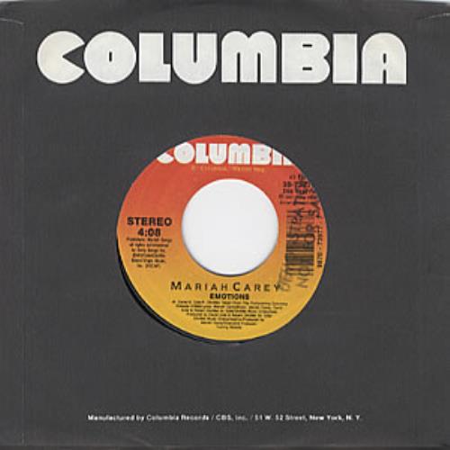 Mariah Carey Emotions 7" vinyl single (7 inch record / 45) US CRY07EM125501