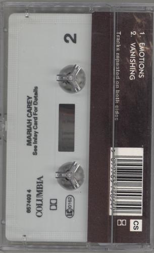 Mariah Carey Emotions cassette single UK CRYCSEM40863