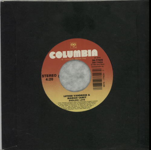 Mariah Carey Endless Love 7" vinyl single (7 inch record / 45) US CRY07EN324689