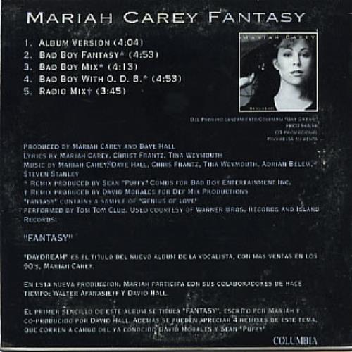Mariah Carey Fantasy CD single (CD5 / 5") Mexican CRYC5FA289535