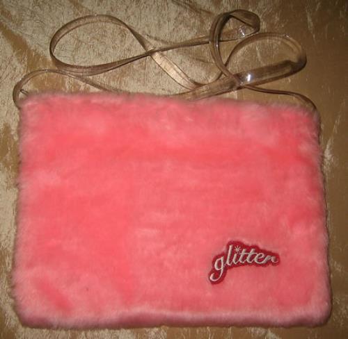 Mariah Carey Glitter - Pink Furry Bag + Loverboy/Never Too Far CD memorabilia Brazilian CRYMMGL197883