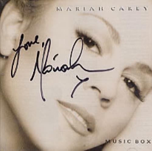 Mariah Carey Music Box - Autographed CD album (CDLP) UK CRYCDMU74206