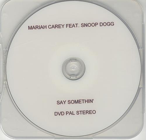 Mariah Carey Say Somethin' promo DVD-R UK CRYDRSA388536