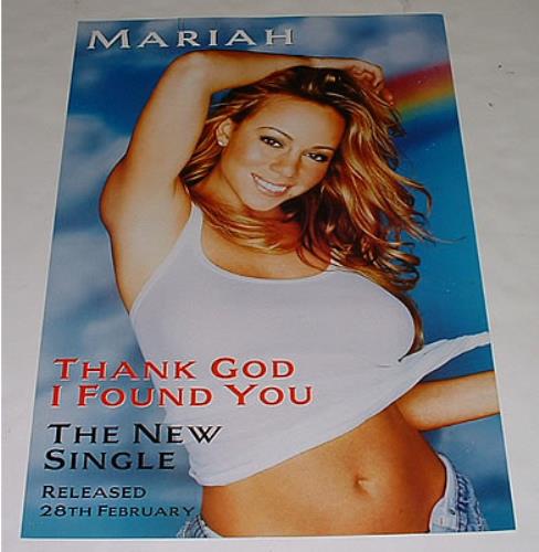 Mariah Carey Thank God I Found You display UK CRYDITH250577