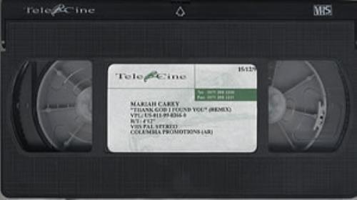 Mariah Carey Thank God I Found You video (VHS or PAL or NTSC) UK CRYVITH250609