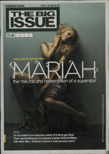 Mariah Carey The Big Issue magazine UK CRYMATH340875