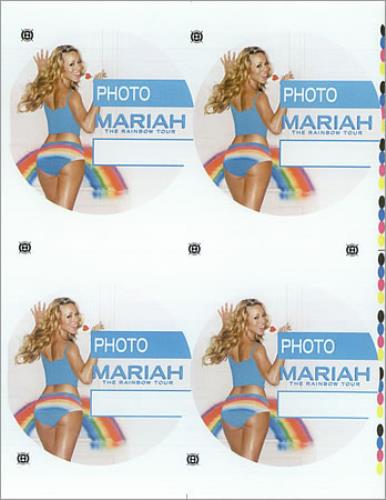 Mariah Carey The Rainbow Tour - Uncut Press Sheet tour pass US CRYTPTH427291