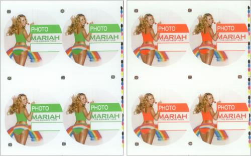 Mariah Carey The Rainbow Tour - Uncut Press Sheet tour pass US CRYTPTH427291