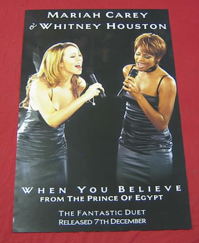 Mariah Carey When You Believe poster UK CRYPOWH359555