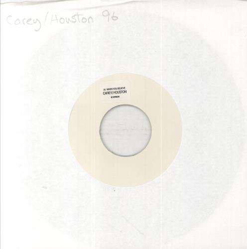 Mariah Carey When You Believe 7" vinyl single (7 inch record / 45) UK CRY07WH861250