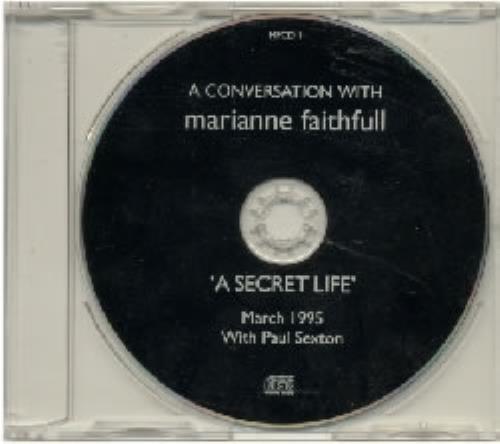 Marianne Faithfull A Conversation With - A Secret Life CD album (CDLP) UK MRNCDAC84689