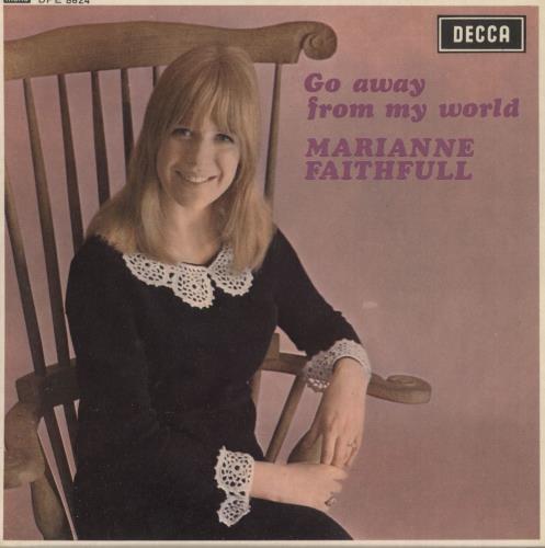 Marianne Faithfull Go Away From My World EP 7" vinyl single (7 inch record / 45) UK MRN07GO62800