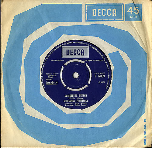 Marianne Faithfull Something Better 7" vinyl single (7 inch record / 45) UK MRN07SO616967