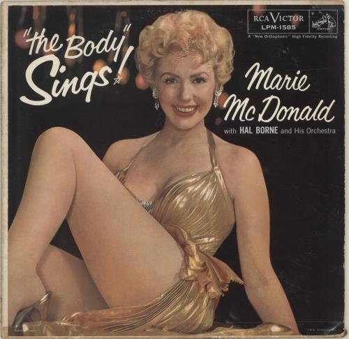 Marie McDonald "The Body" Sings vinyl LP album (LP record) US QN9LPTH700836
