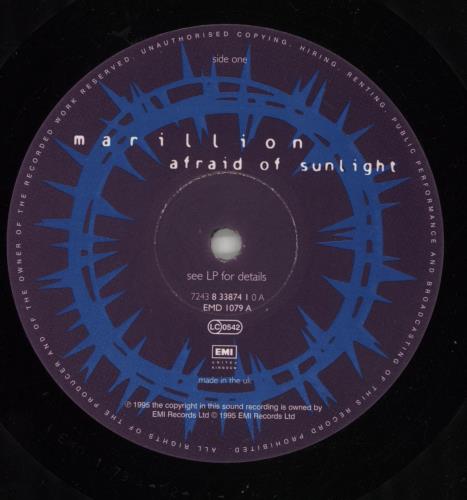 Marillion Afraid Of Sunlight vinyl LP album (LP record) UK MARLPAF598737