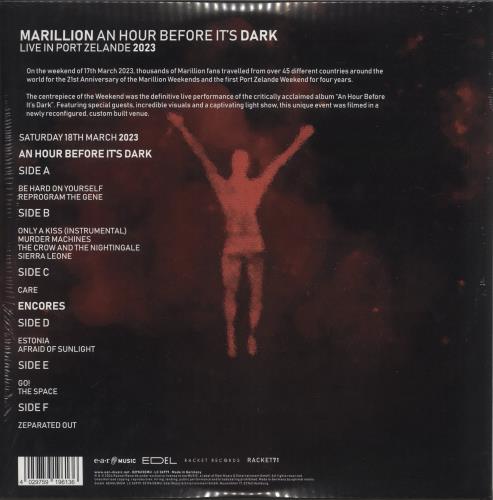 Marillion An Hour Before It's Dark Live In Port Zelande 2023 - Sealed 3-LP vinyl record set (Triple LP Album) UK MAR3LAN872076