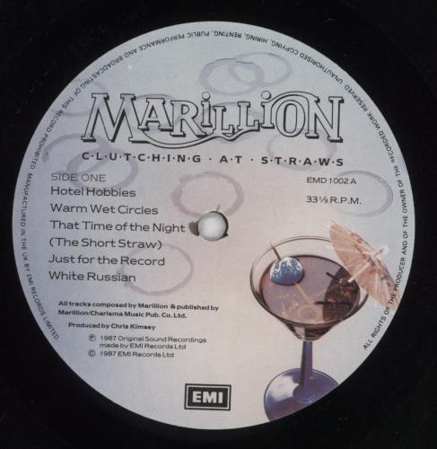 Marillion Clutching At Straws vinyl LP album (LP record) UK MARLPCL834631